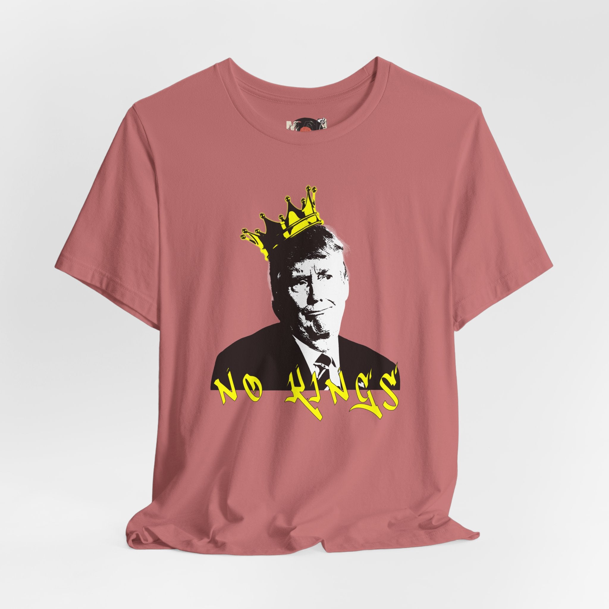 No Kings portrait tee | Graphic Political Satire T-Shirt