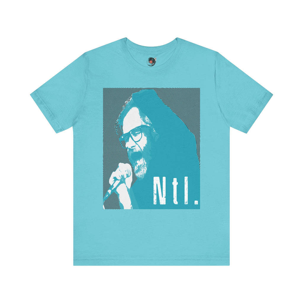 The National Band Matt Berninger Retro Indie Rock Graphic Tee | Blue Halftone
