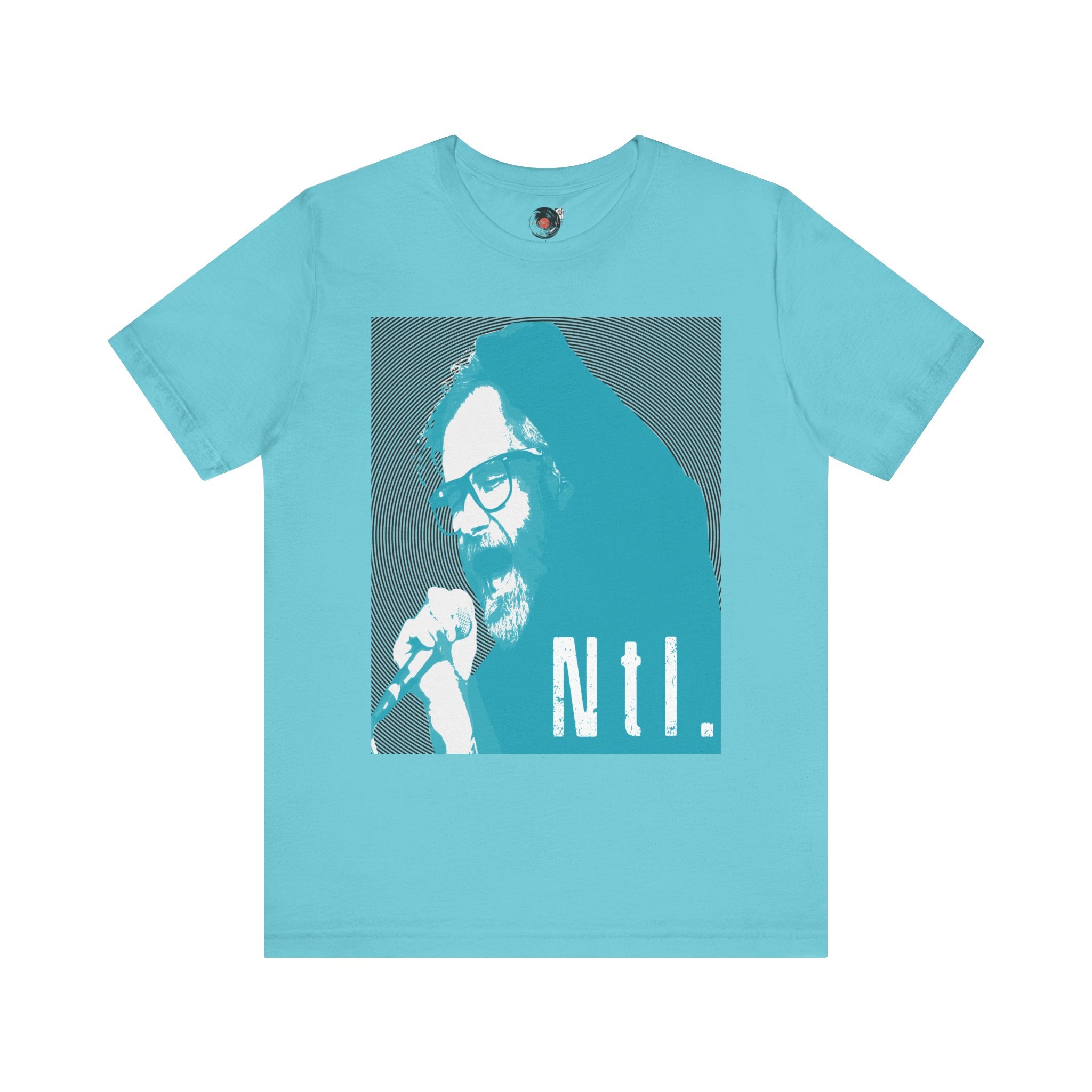 The National Band Matt Berninger Retro Indie Rock Graphic Tee | Blue Halftone