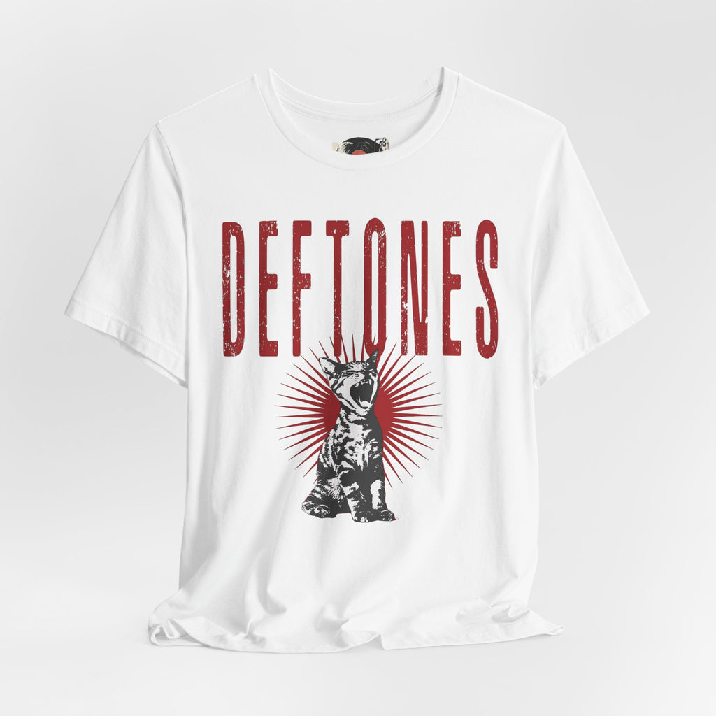 Deftones Band Logo Cat Tee | Rock Band T-Shirt