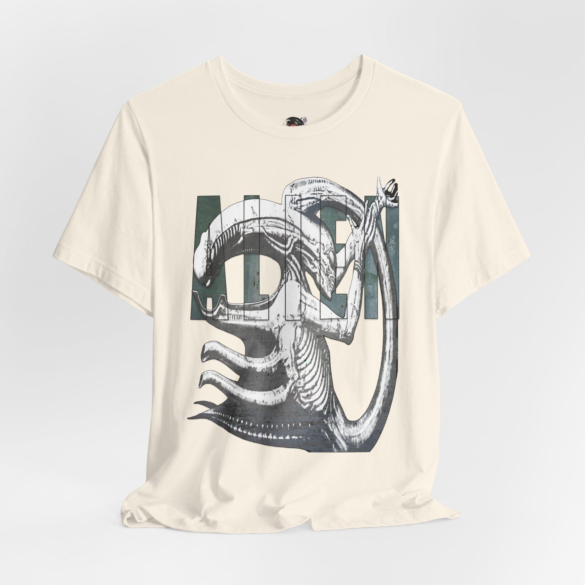 Sci-Fi Alien Illustration Tee | Alien Movie Graphic Shirt
