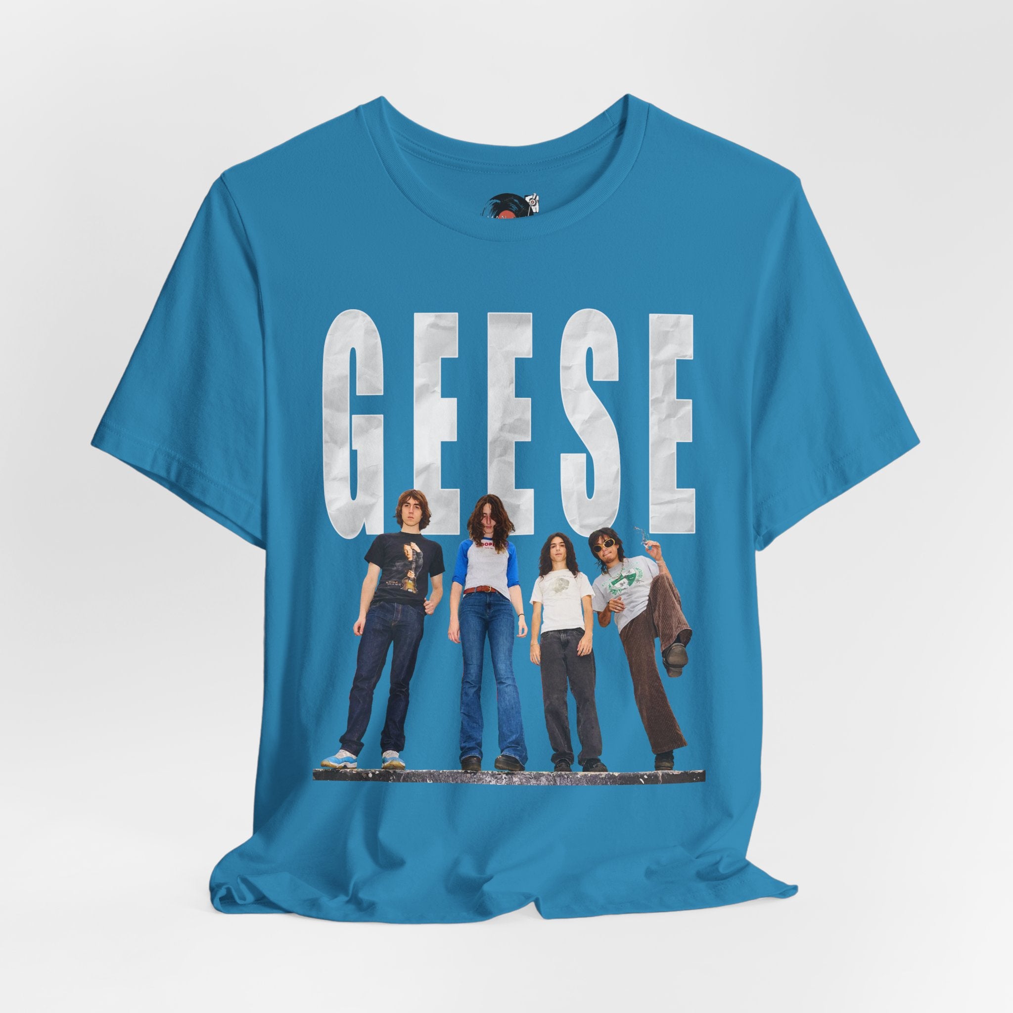 Geese Band Photo T-Shirt | Vintage Rock Tee, Group Photo Graphic