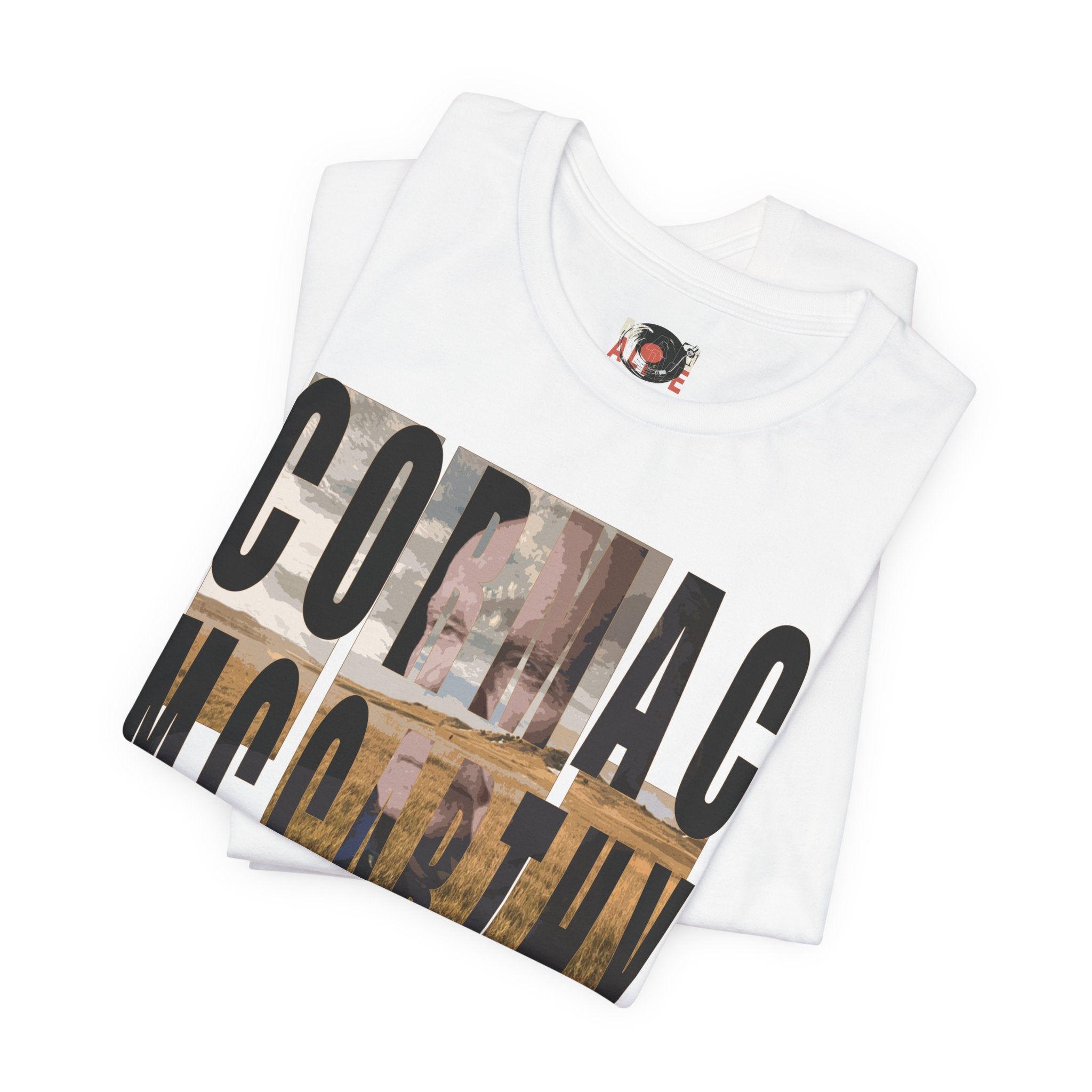 Cormac McCarthy Typography Tee | Western Landscape Text Art