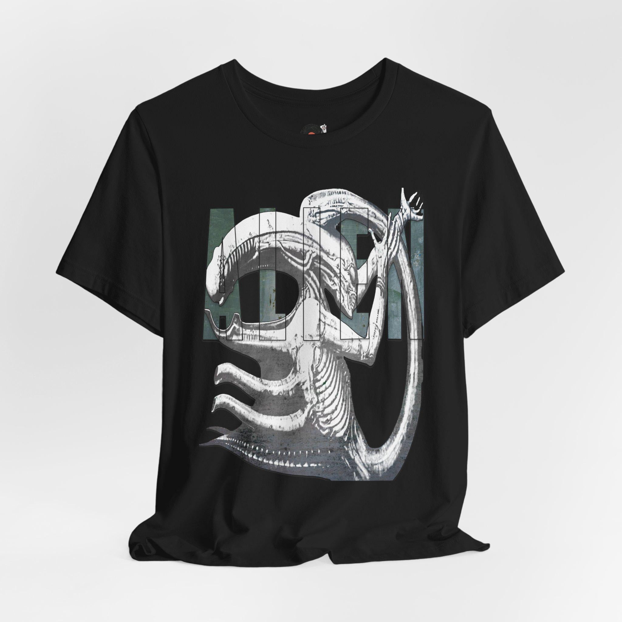 Sci-Fi Alien Illustration Tee | Alien Movie Graphic Shirt